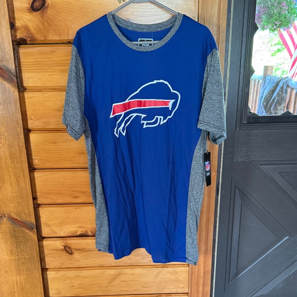 Bills Team Apparel Blue and Gray Shirt